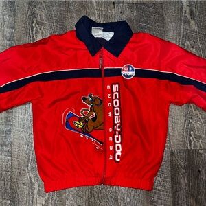 Vintage Scooby Doo Snow‎ Wear Jacket Kids Unisex Red Size 7X Embroidered Y2K
